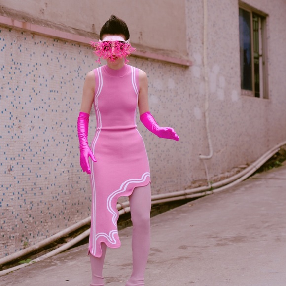 Ph5 Frida Wavy Asymmetrical Dress 